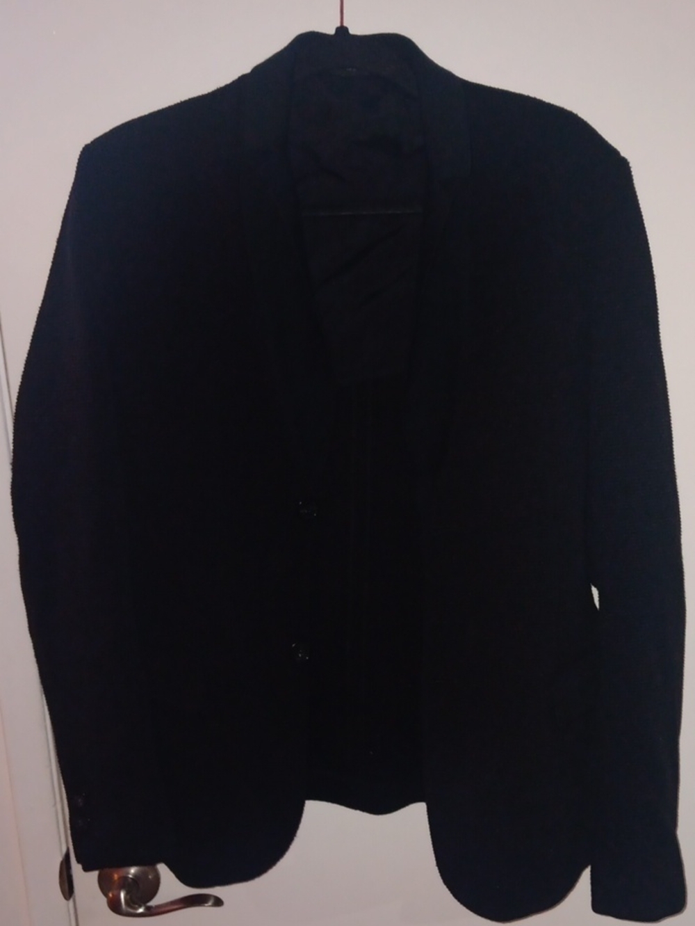 Emporio Armani Black Milano Knit Top with Logo Labels